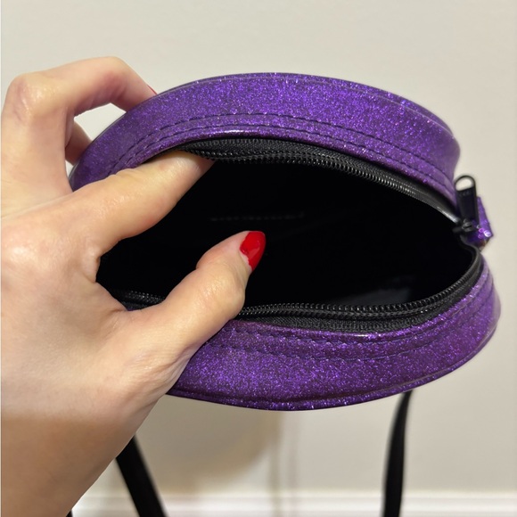 Purple and Black Small Love Pain and Stitches Pumpkin Bag - Picture 6 of 8